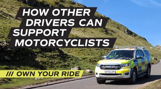 How other drivers can support motorcyclists
