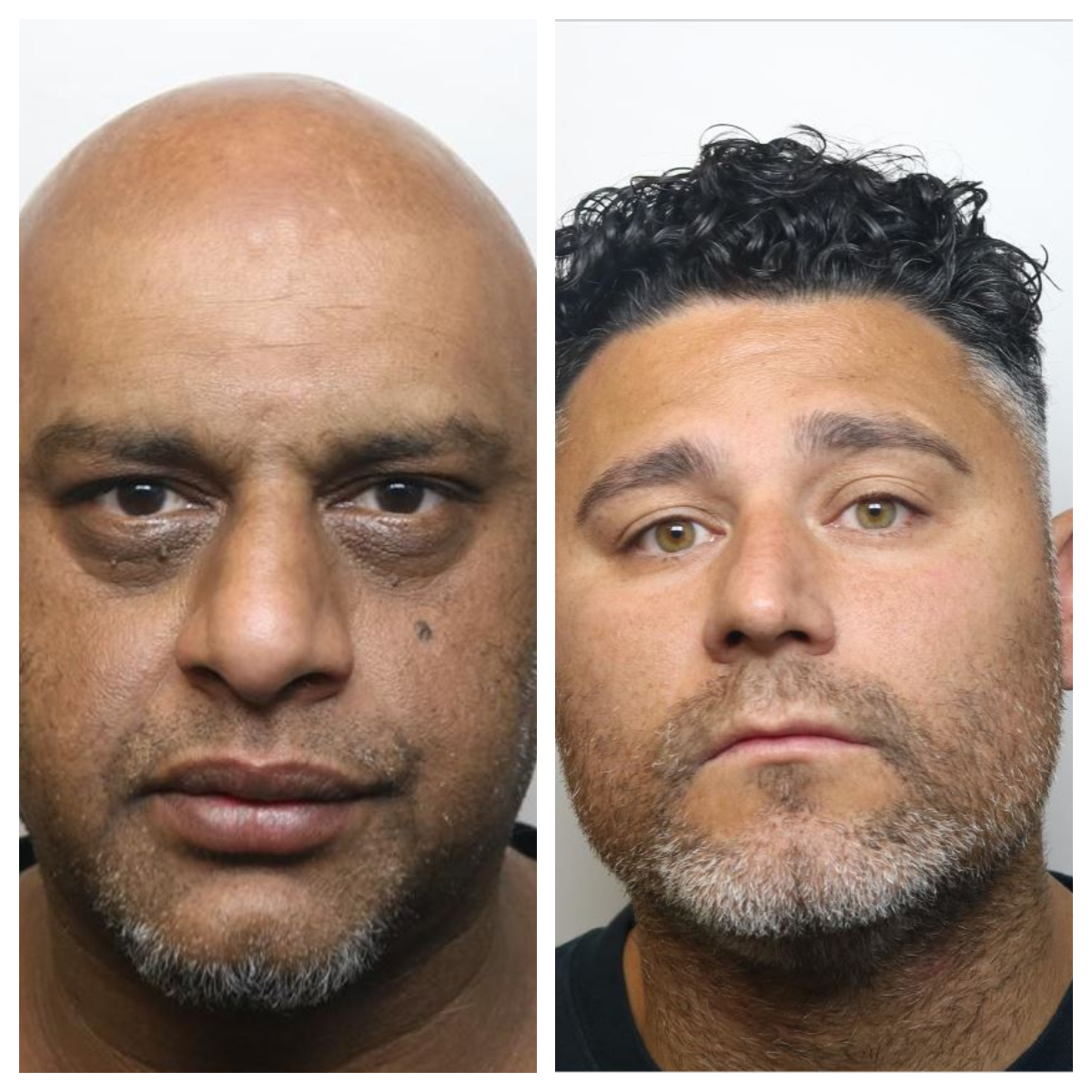 Custody images of Basharat Iqbal and Michael Karim 