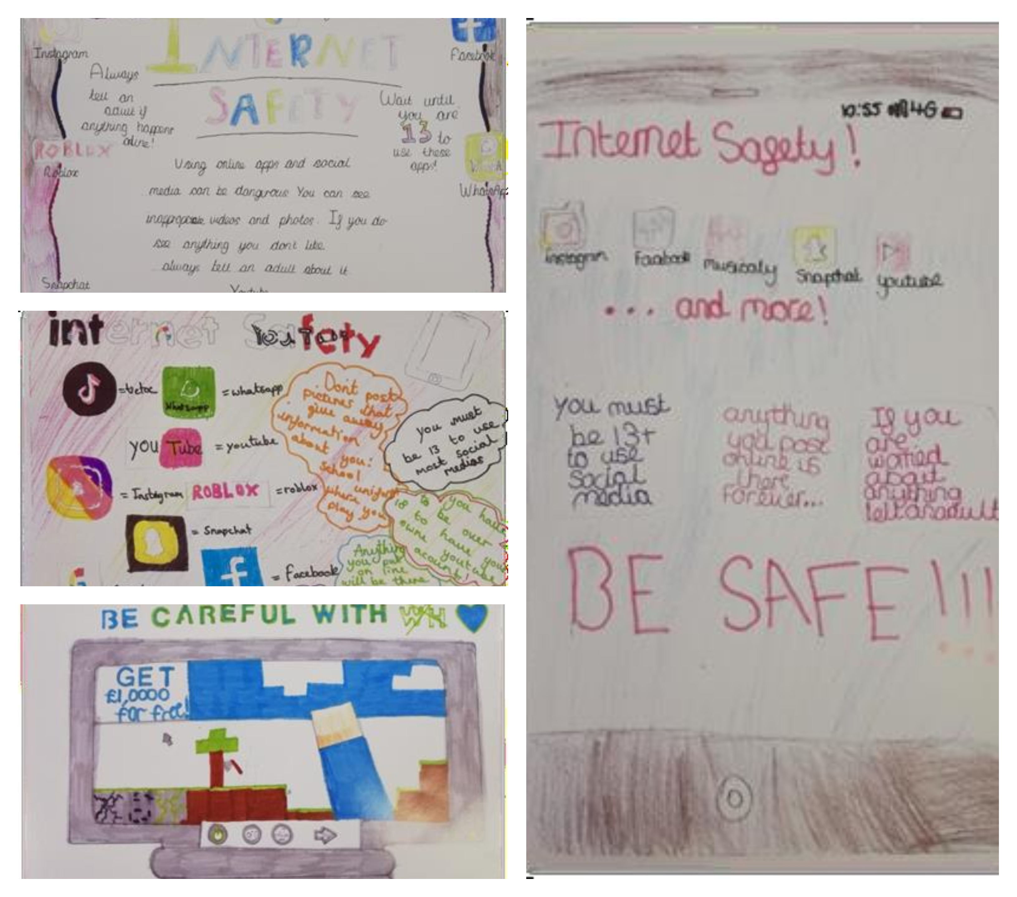 Posters designed by pupils