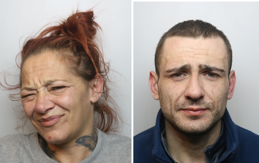 A man and woman who subjected their victim to a vicious robbery inside his own home have been jailed for a combined total of more than 20 years.