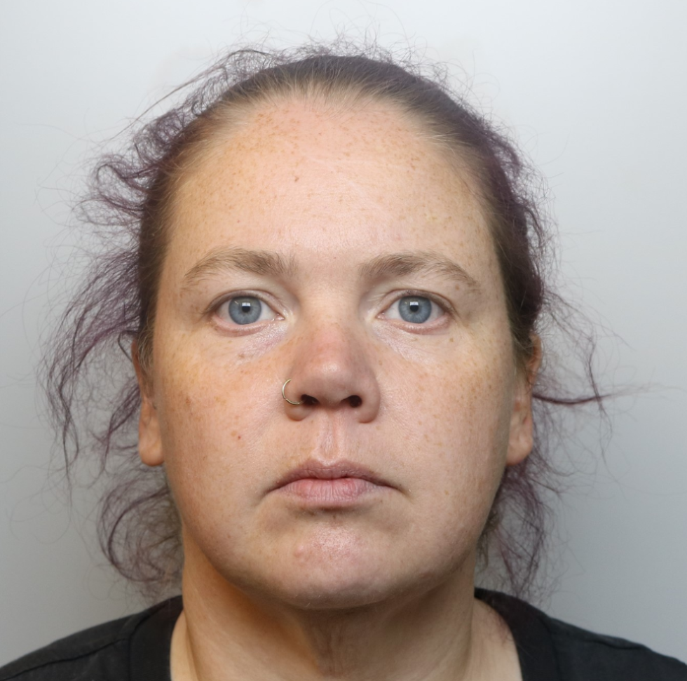 Custody image of social worker Tabitha Hall who has been handed a suspended prison sentence for stealing £10,000 from a client