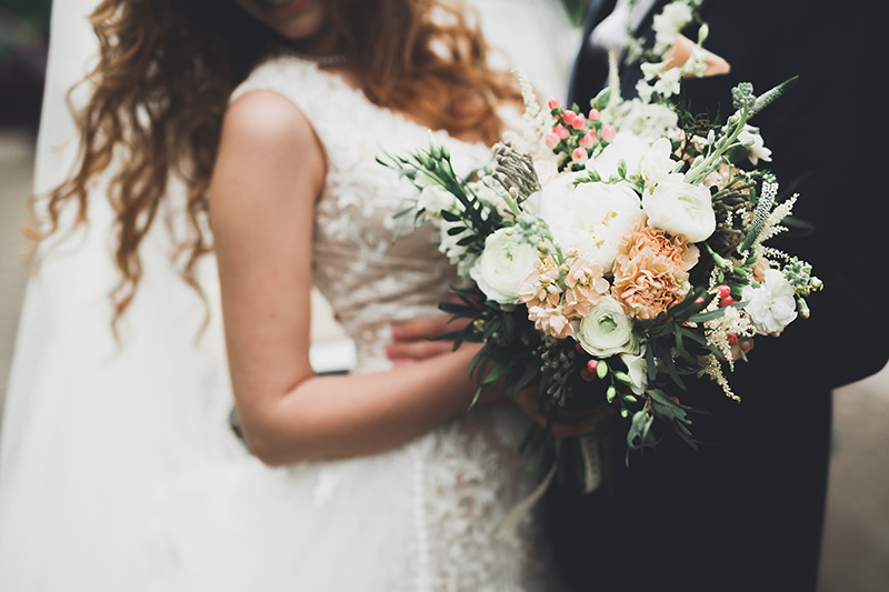 A couple getting married