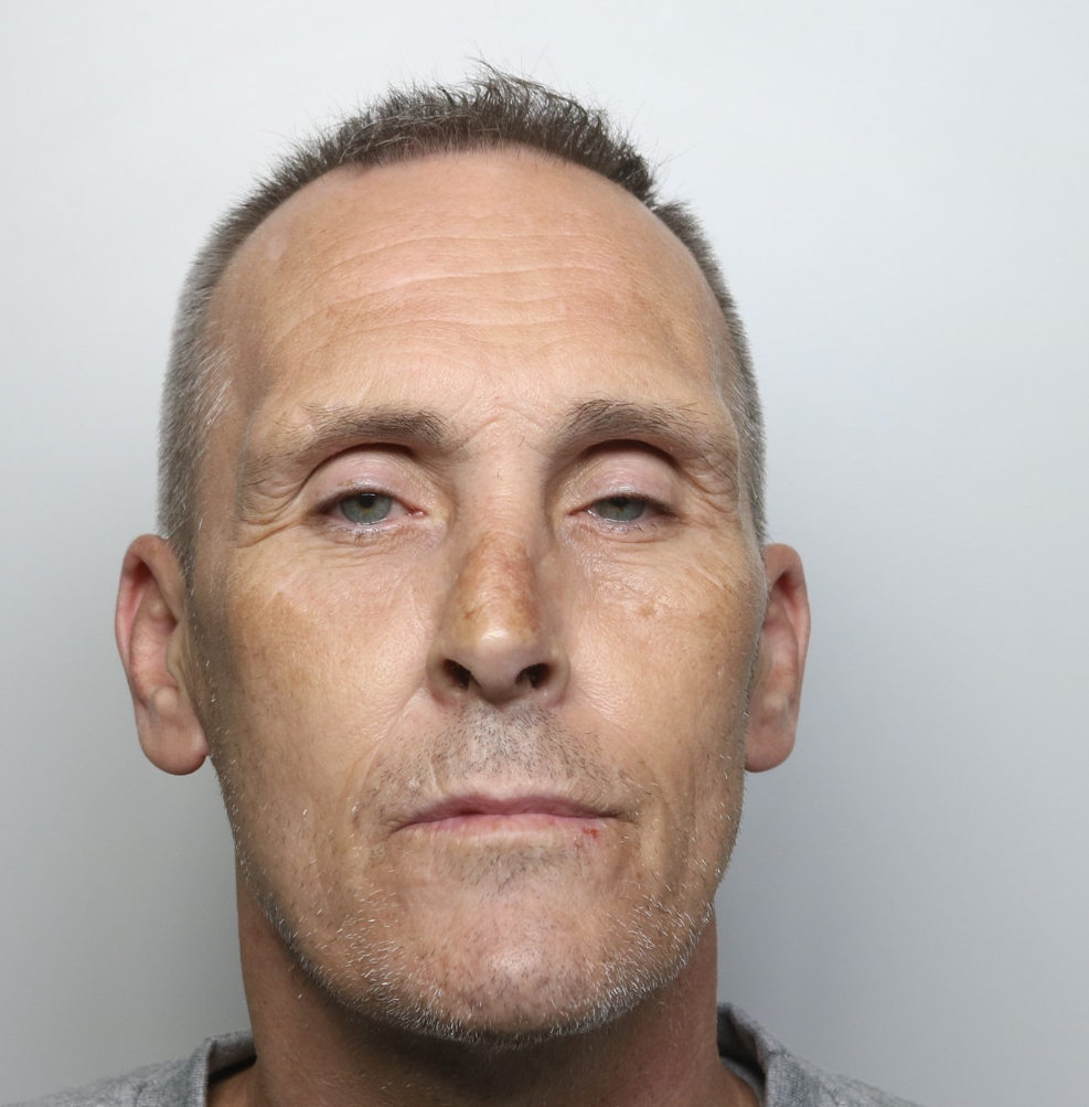 Custody image of Philip Hutchinson who has been jailed for dangerous driving