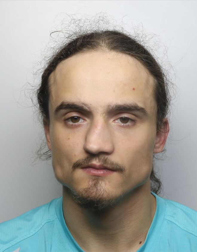 Custody image of William Lyon, who has been jailed for 13 years after firing a gun at a rival during a dispute in Chaddesden.