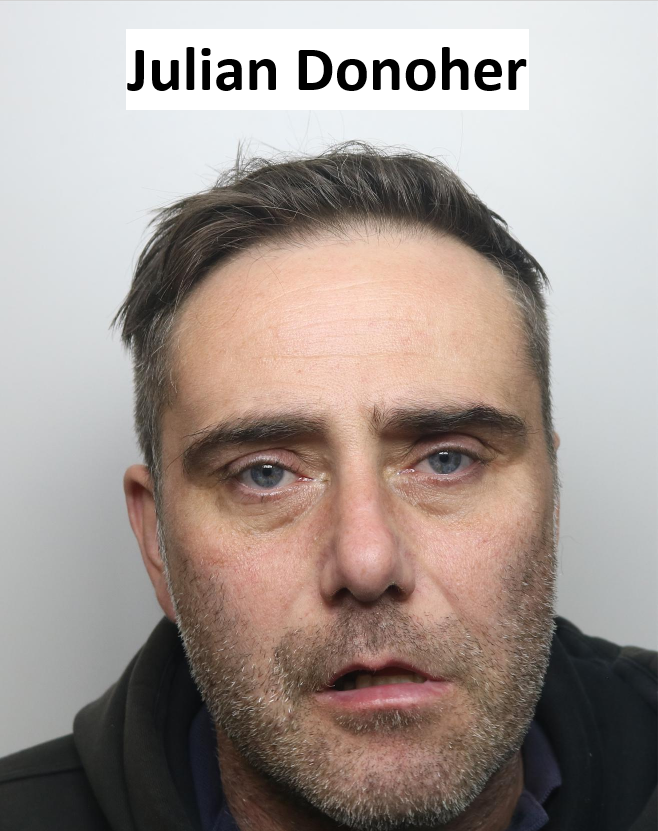 Custody image of Julian Donoher, who has admitted killing an 82-year-old man in Derby