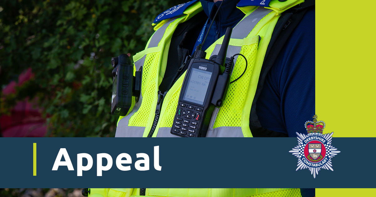 Image: Police officer uniform with radio and bodyworn camera. Wording: Appeal